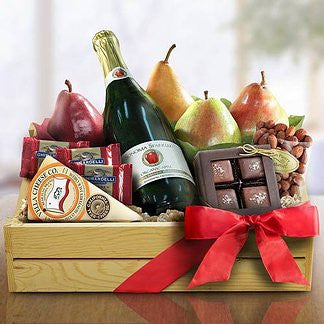 Sparkling Christmas Fruit Crate