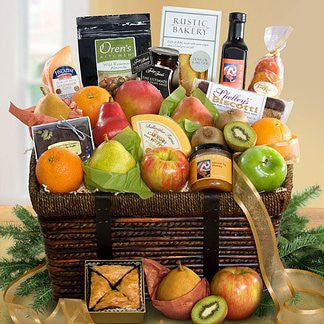 Gourmet Artisan Cheese and Fruit Gift