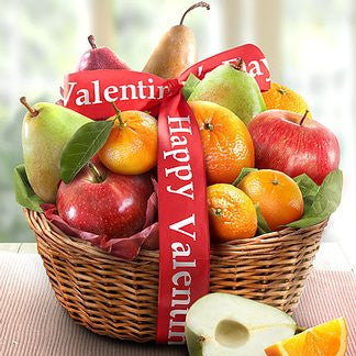 Happy Valentines Fruit Favorites Basket