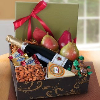 Sonoma Deluxe Fruit and Sparkling Cider Gift Box