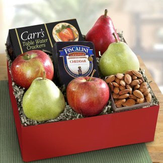 Festive Fruit and Cheese Gift Box