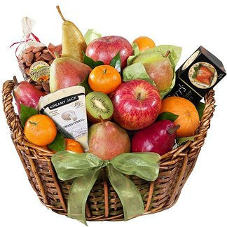Artisanal Cheese & Fruit Gift Basket