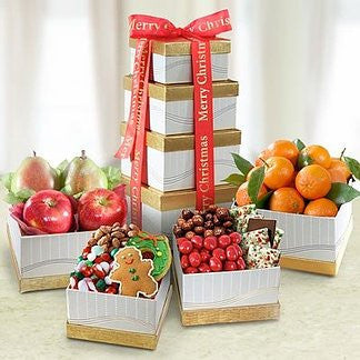 Ultimate Christmas Fruit & Treats Tower