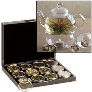 Loose-Leaf Tea & Flowering Tea Pot Complete Gift Set