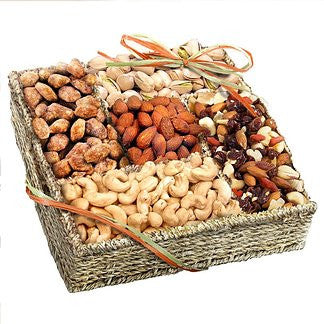 A Selection of Organic Nuts Basket