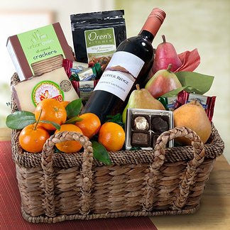 California Cabernet Sauvignon & Fruit Gift Basket