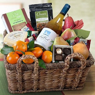 California Chenin Blanc, Fruit & Cheese Basket