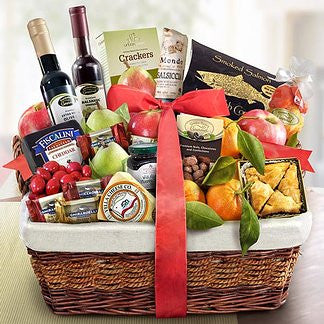 Gourmet Artisan Cheese and Fruit Gift