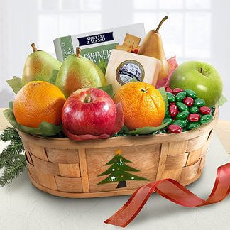 Holiday Fruit and Cheese Basket