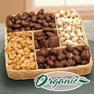 Organic Chocolate and Nuts Basket