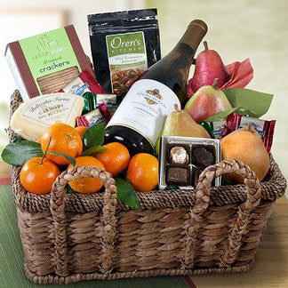 Kendall Jackson Chardonnay, Fruit & Cheese Basket